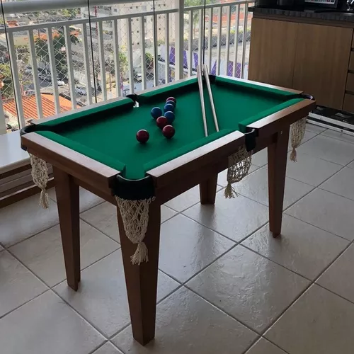 Mesa Sinuca Bilhar Snooker Aspen Com Tampo E Bancos Jantar, MercadoLivre.com.br