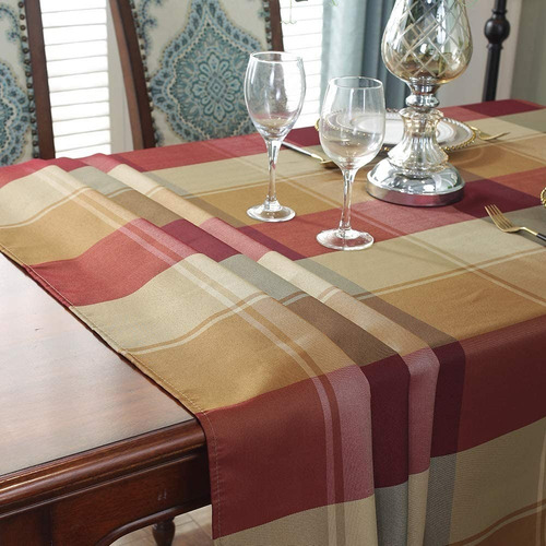 14 Clasico Manteles Para Mesa Rectangular 130 Cm De Cuadros