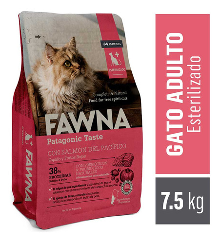 Alimento Fawna Gato Castrado - Sterilized 7.5kg