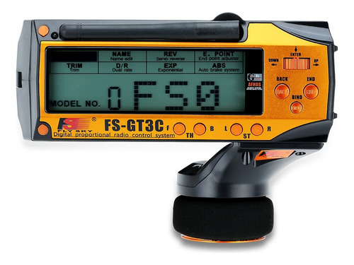 Original Flysky Fs-gt3c 2.4g Control Remoto Con Lcd