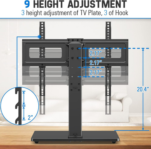 Soporte Para Tv Mountup, Hasta 70 PuLG, Máx 39.9kg, Vesa