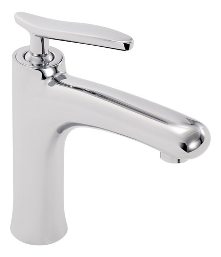 Monomando Para Lavabo Novara E-930 Cromo Helvex Acabado Cromado Color Gris