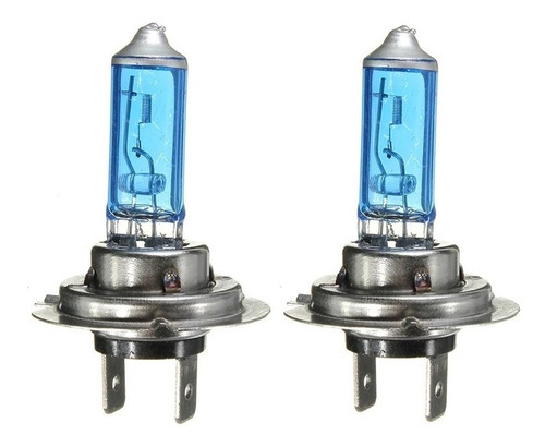 Imagen 3 de 10 de Ampolleta Bombilla Halógena H7 100w 24v Camión Luz Blanca X2