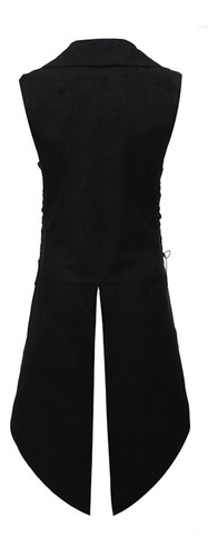 B Vest Medieval Way, Sin Mangas, De Piel, Sin Mangas, Con He