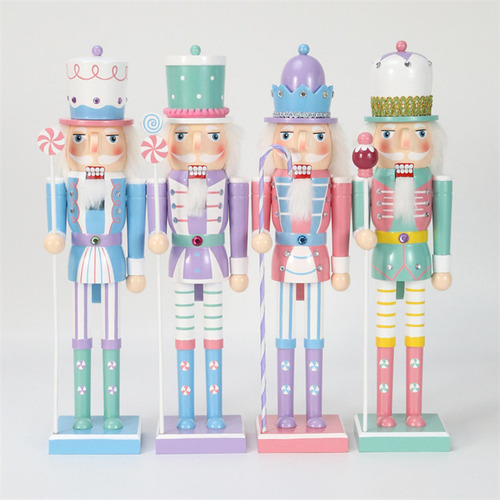 Adornos De Cascanueces, Colecciones De Figuras De Azul 25cm