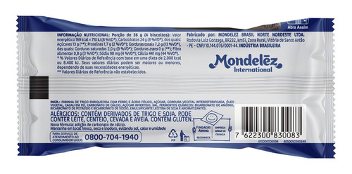 Imagem 4 de 4 de Biscoito Recheado Baunilha Oreo 36g