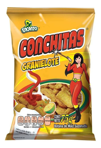 30 Bolsas De 75 Gr C/u Botanas Conchitas Encanto Granielote