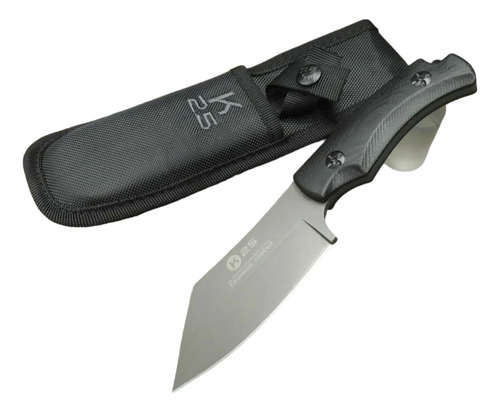 Cuchillo Tactico K25 Titanium Coated Albainox Bushcraft Color Negro