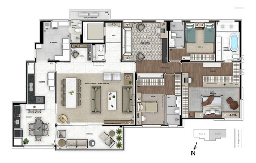 Imagem 5 de 6 de Apartamento À Venda No Bairro Batel - Curitiba/pr - Pr - Ap0052_bav