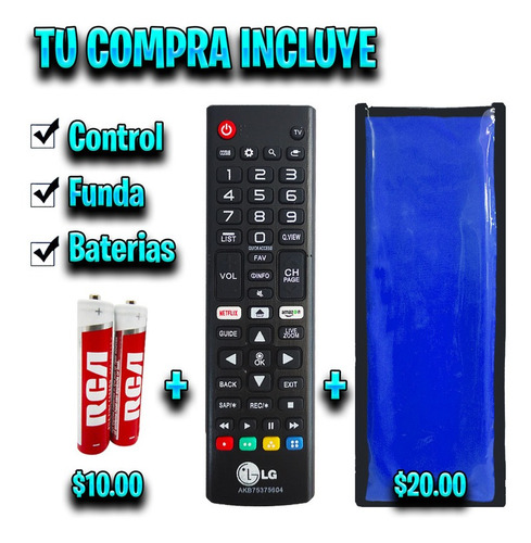 Imagen 3 de 10 de Control Remoto Rca Smart Tv Modelo Rtv32z2sm + Funda Y Pila