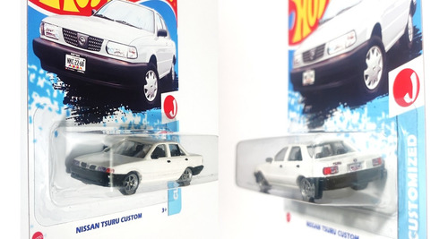 Custom Tipo Hotwheels Tsuru Tuneado Blanco Nuevo De Resina Blanco