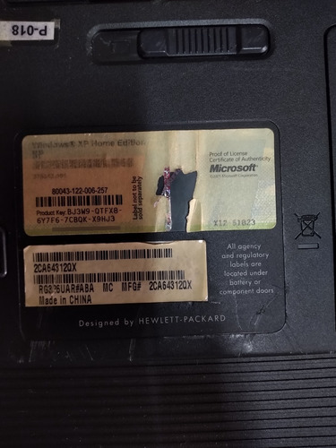 Notebook Hp Compaq Presario V5000 Com Defeito (leia) (Usado)