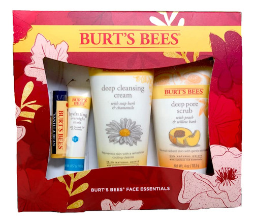 Set De Regalo Burt's Bees Face Essentials Con Crema Limpiado