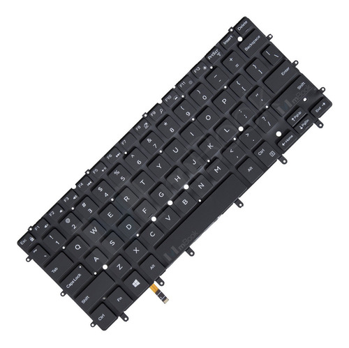 Teclado Para Dell Inspiron 15 7547 Layout Us Cor Preto Idioma Inglês Us