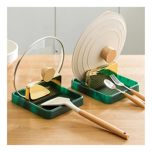 Soporte Multifuncional For Tapa De Olla, Soporte For Cuchara