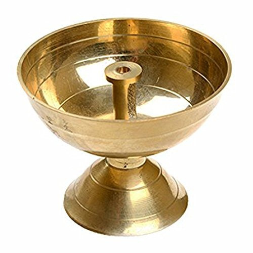 Aceite Diya Dakshcraft Oro De Latón Para Puja Decoración Del
