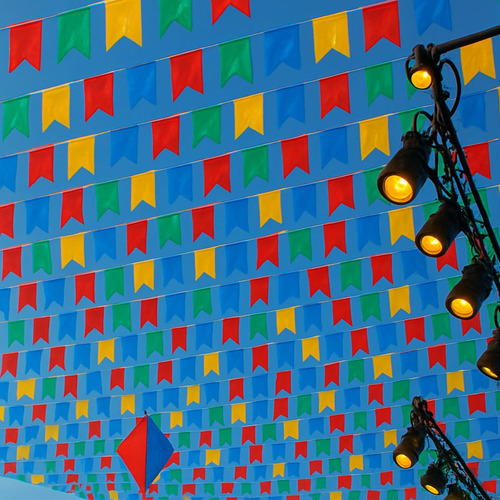 Kit 200 Metros Bandeirinhas Decoração Festa São João Junina Cor Colorido