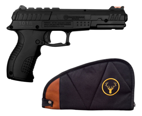 Pistola De Resorte 1018 Marksman 18 Tiros Bbs + Funda Negra