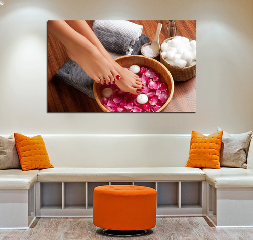 Vinilo Decorativo 60x90cm Pedicura Pies Spa Relax Estetica