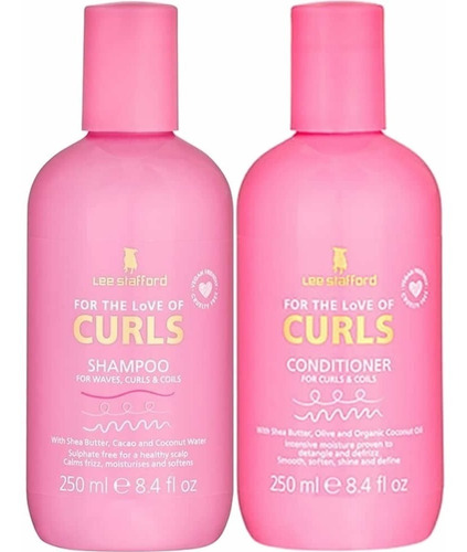  Lee Stafford Shampoo / Cond For The Love Of Curls 250ml Pack