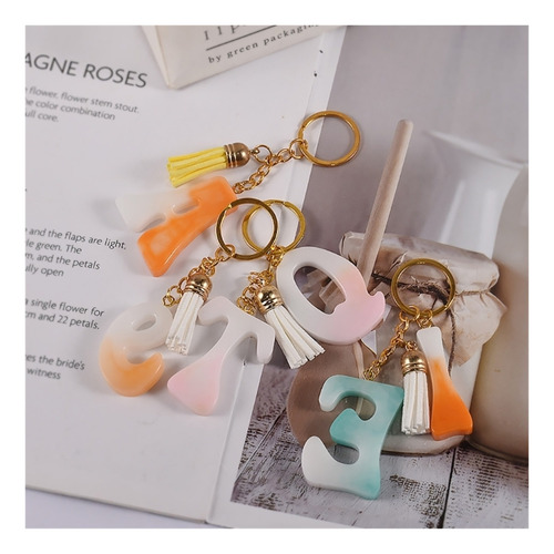 Diy Letra Inglesa Número Colgante De Silicona E Alfabeto