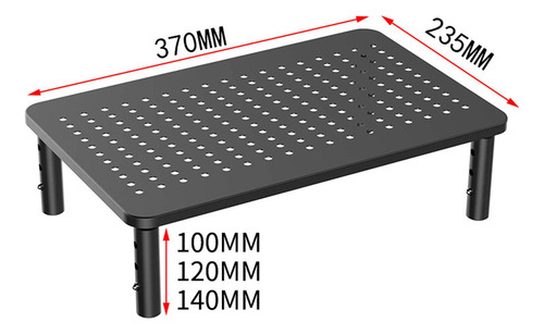 Suporte Compatível Com Monitor Com 3 Altura Ajustável Mesa