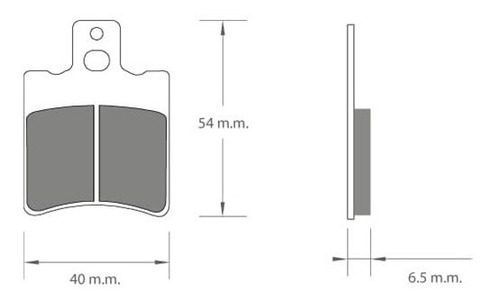 Pastilla Freno Semimetalica Yamaha Yg 50 Z Del 1011612