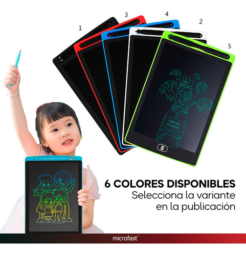 Pizarra Tablet Mágica Digital Trazo Verde Lcd Infantil Lápiz