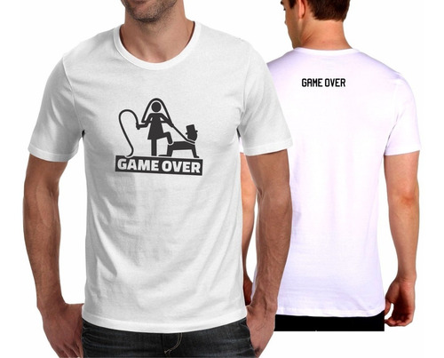 Camiseta Playera Game Over For The Man Novios Despedida