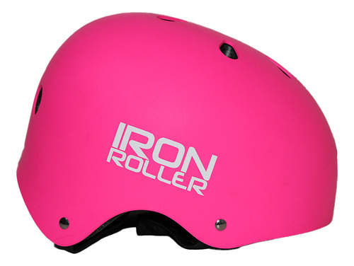 Casco Para Patines Iron Roller Forza Protec Color Rosa Talla Md