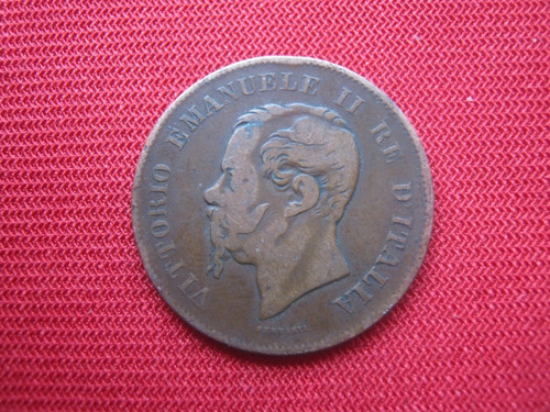 Imagen 2 de 2 de Italia 5 Centésimos 1861