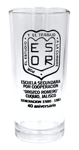 Vaso Personalizado Cubero Bodas Xv Años Bautizo 48 Pzs