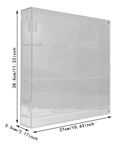 Organizador De Exhibición De Disco De 3 Nivel 28.5x27x5.5cm