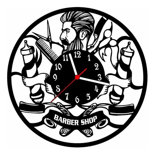 Relógio De Parede Barber Shop