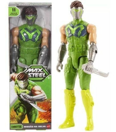 Boneco Articulado Max Steel Missão Na Selva Mattel Fmc45