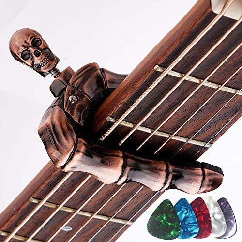 Koldot Capo De Guitarra Calavera Para Acústica Y Eléctrica C