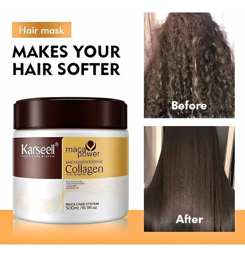 Karseell Mascarilla Capilar Con Colágeno 500 Ml Original