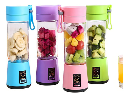 Mini Liquidificador Portátil Shake 6 Laminas + Cabo Usb