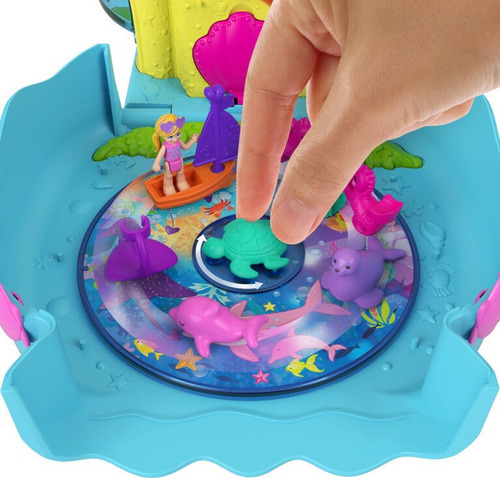 Polly Pocket Acuario Con Burbujas Set De Juego Micro +20 P.