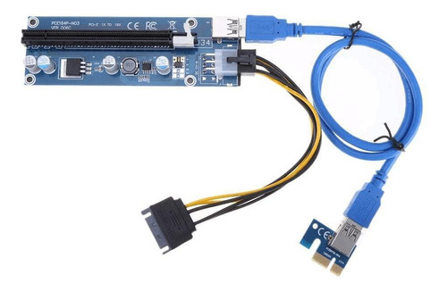 Cable elevador de Bitcoin Mining USB 3.0 PCI-e 1x a 16x