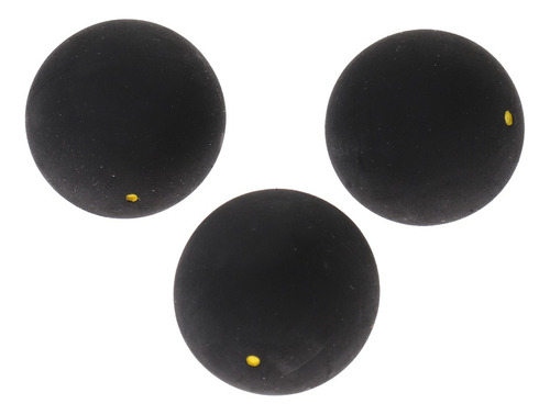 3 Pcs De Bolas De Squash De Goma Accesori De Entrenamiento
