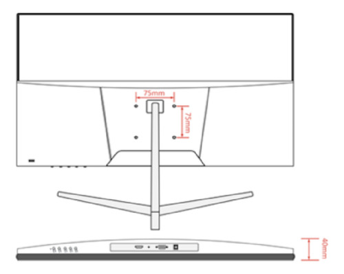Monitor Zkteco 22 Zd22-2k-a - Alta Definición Y Rendimiento Negro