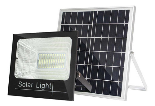 Foco Led 65w C/ Panel Solar Y Sensor Jardin Febo