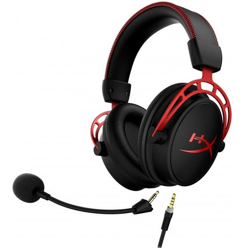 Auriculares Gamer Hyperx 4p5l1aa Cloud Alpha Red Pc Consolas Color Negro