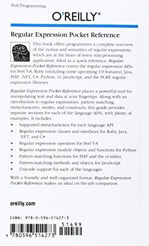 Book : Regular Expression Pocket Reference Regular...