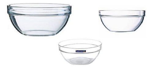 Set 3 Bowls Ensaladeras Apilables Luminarc