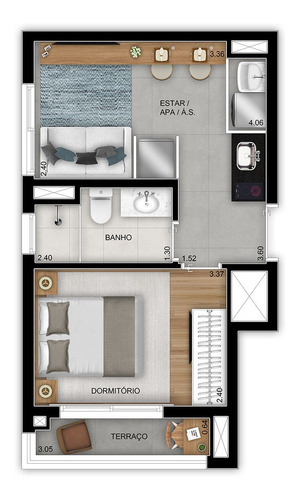 Imagem 12 de 15 de Apartamento À Venda No Bairro Vila Prudente - São Paulo/sp - O-17805-30187