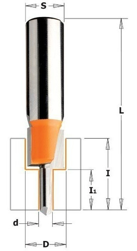 Broca Para Router Ranura Asiento Tornillo Cmt 813.601.11