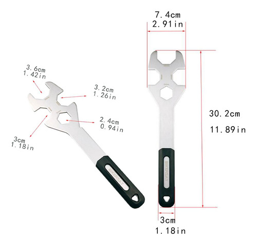 Llave De Horquilla Delantera Para Bicicleta Bt112, Llave De