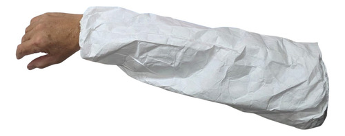 Mangas De Dupont (tyvek) Puños Elastizados, Original Blanco U